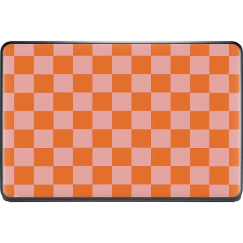 Orange Checkered Google Pixelbook Go Skin